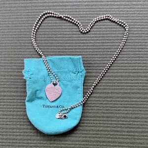 Tiffany & Co. Silver Heart Pendant Necklace